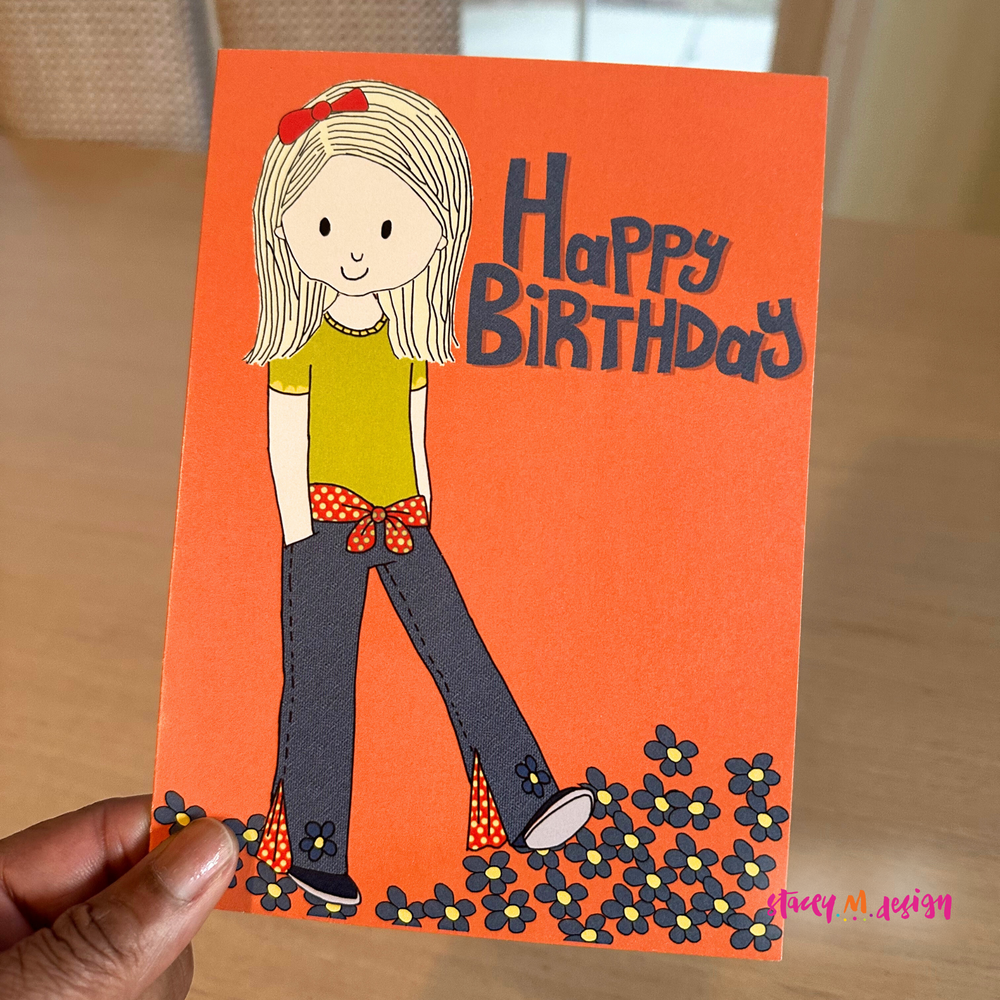 Denim Girl | Birthday Card - CLOSEOUT SALE