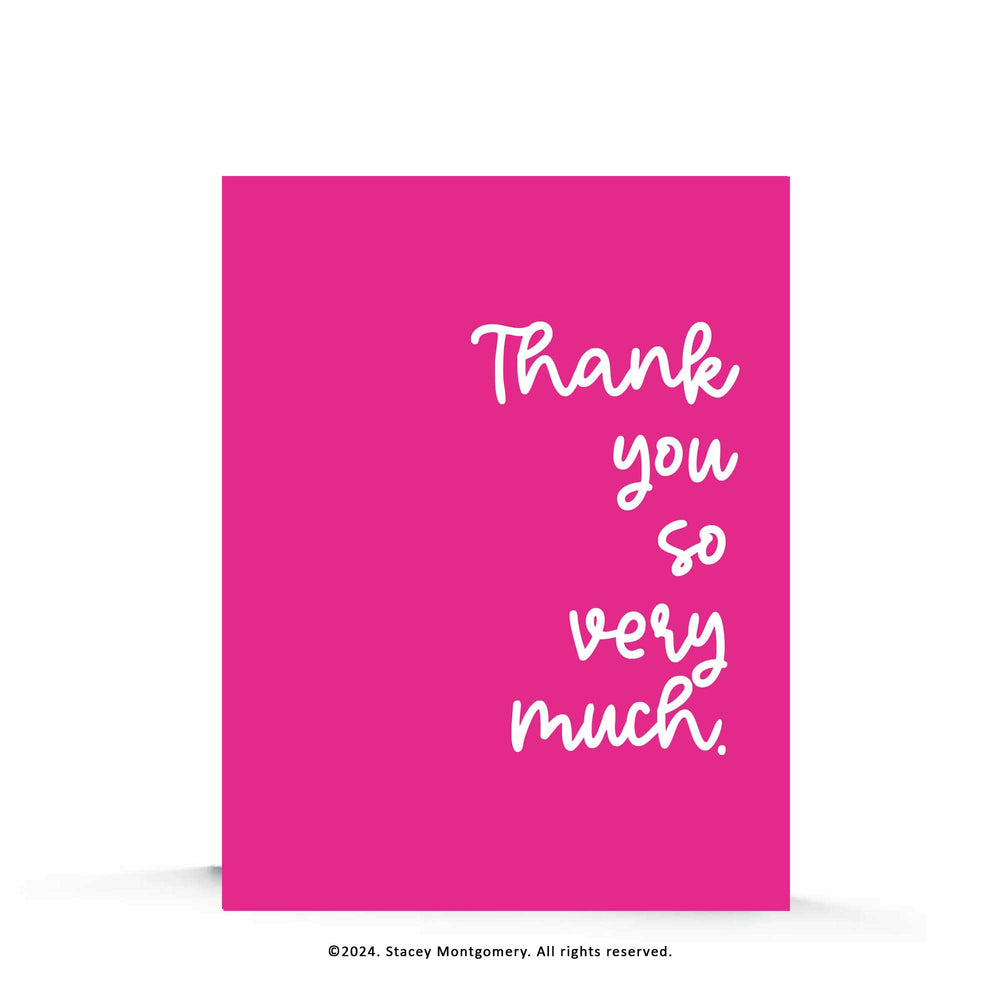 ☀️ Thank you so very much | Thank You Card
