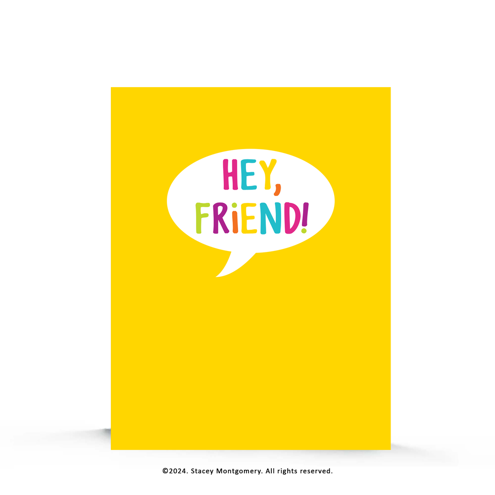 ☀️ Friend Speech Bubble | Friendship Card