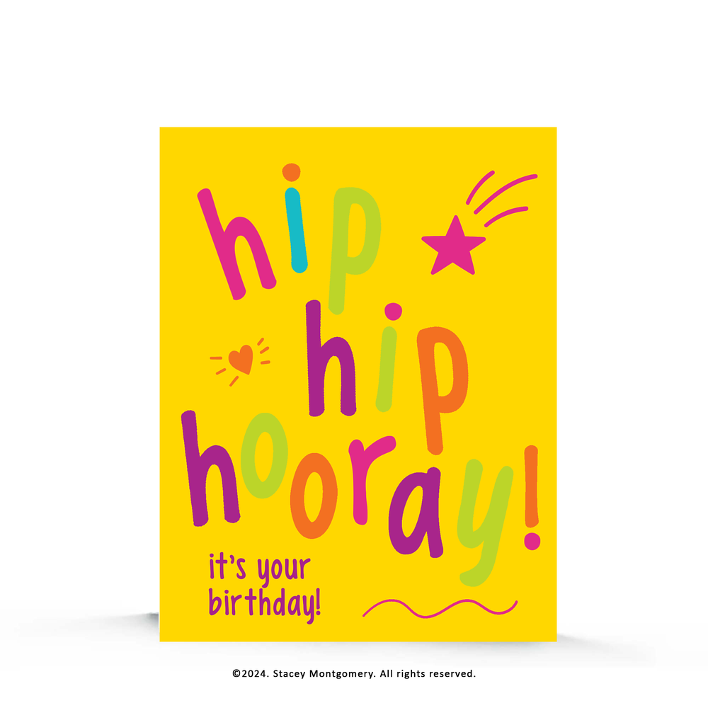 ☀️ Hip Hip Hooray | Birthday Card