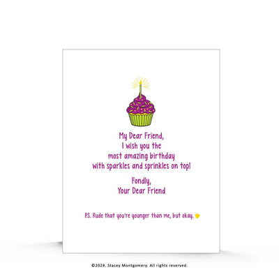 ☀️ Rude that You're Younger | Birthday Card