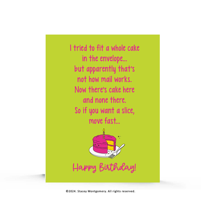 ☀️Cake in the Envelope – Funny Birthday Greeting Card