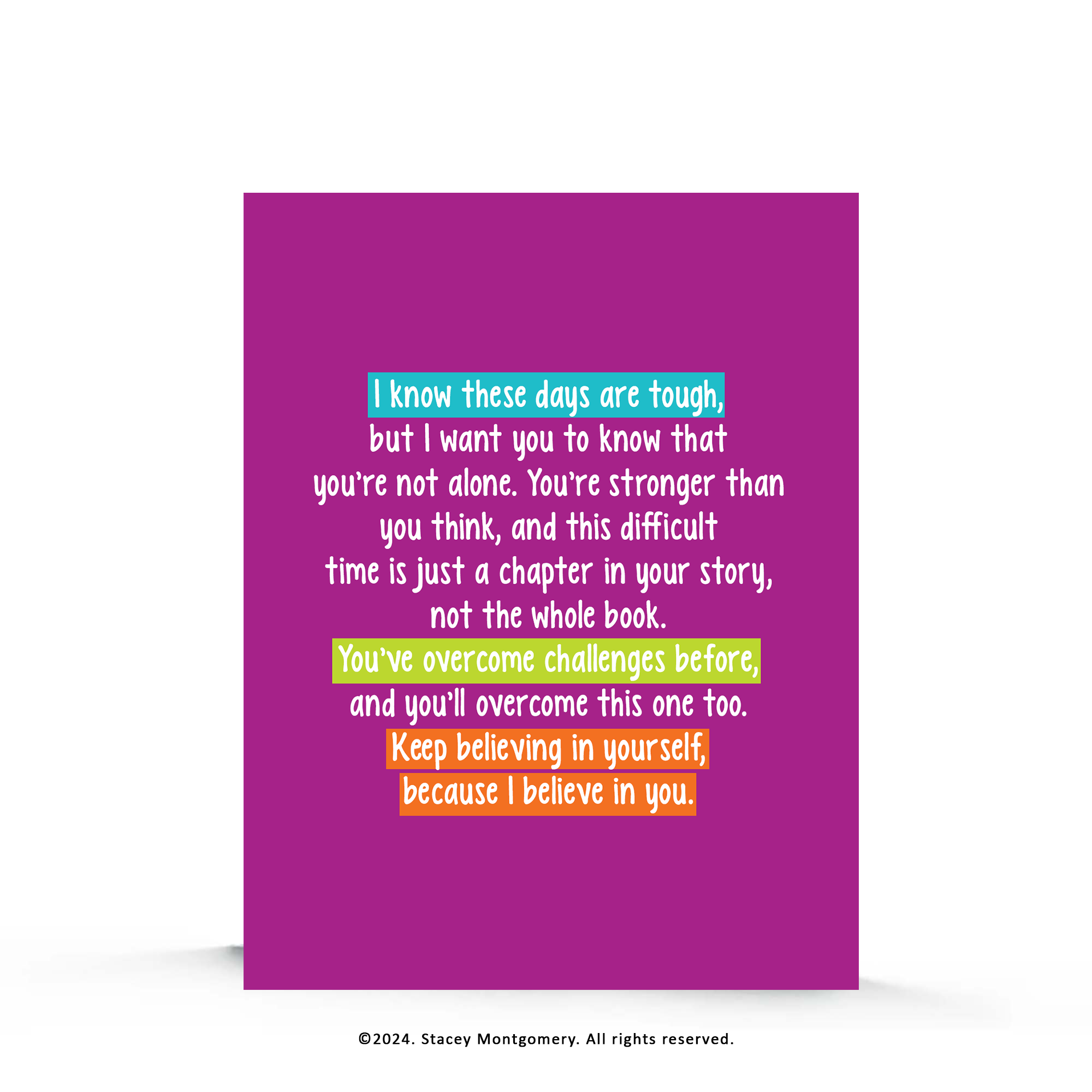 ☀️ Tough Days Encouragement Card – You’ve Got This