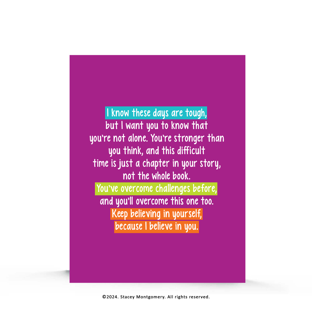 ☀️ Tough Days Encouragement Card – You’ve Got This
