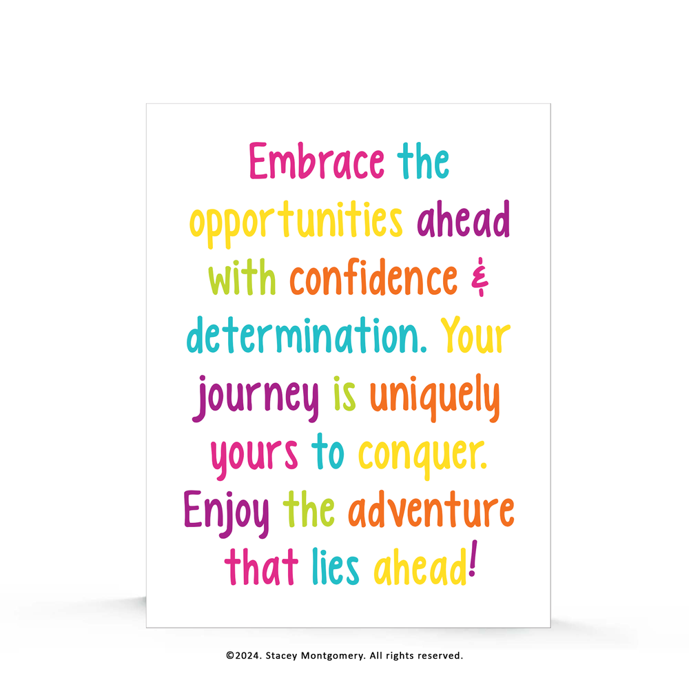 ☀️ Embrace the Opportunities Ahead – Encouragement Greeting Card