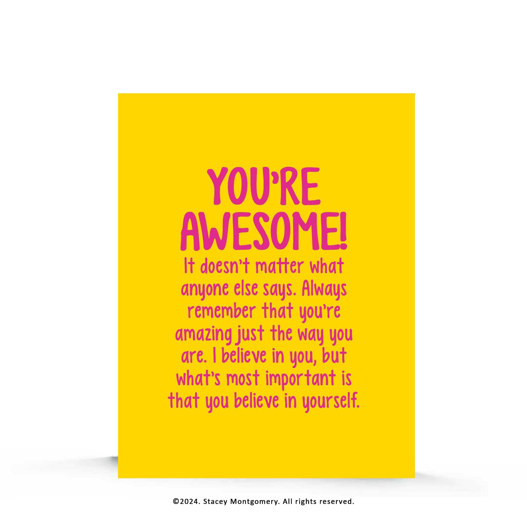 ☀️ You're Awesome – Encouragement Greeting Card