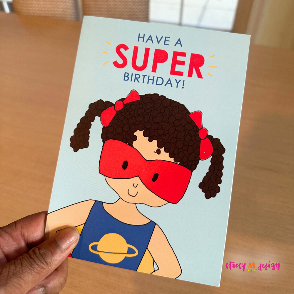 Super Girl | Birthday Card - CLOSEOUT SALE