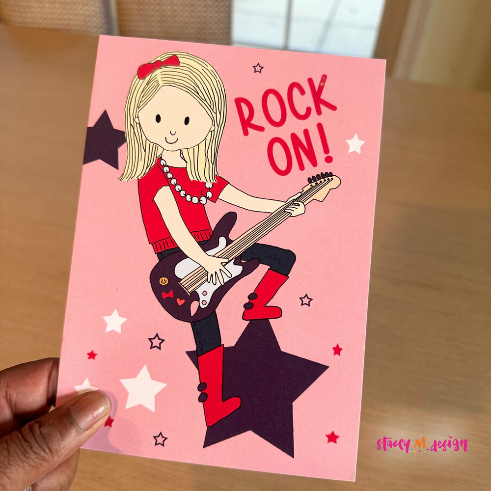 Rocker Girl | Birthday Card - CLOSEOUT SALE