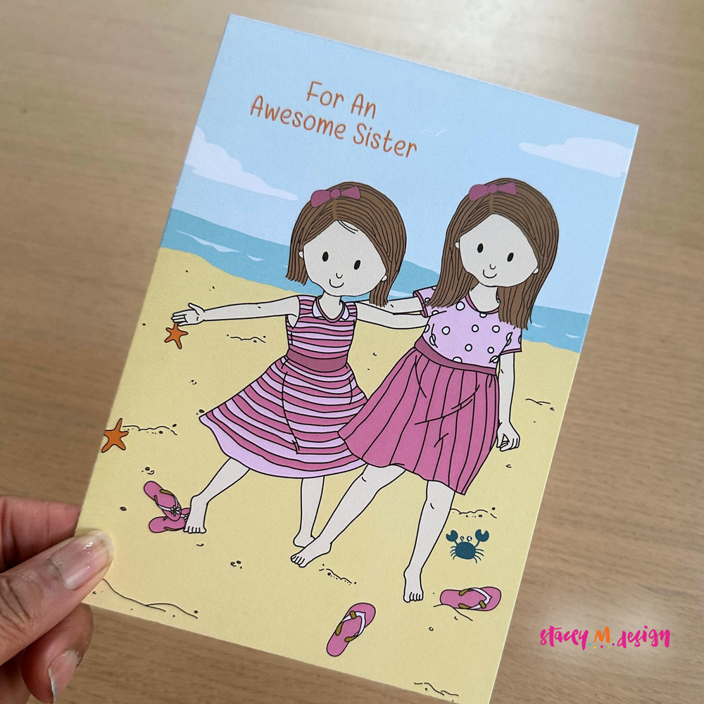 Awesome Sister | Birthday Card - CLOSEOUT SALE