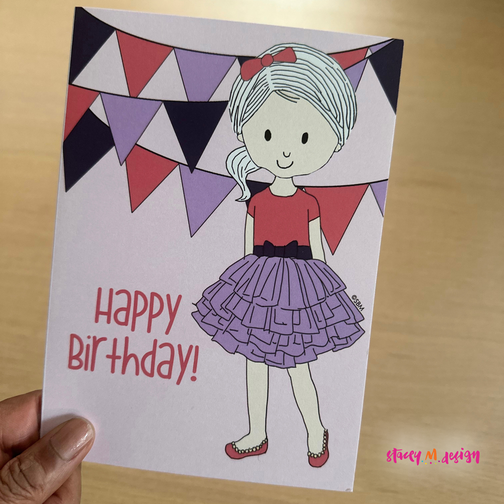 Tutu Girl | Birthday Card - CLOSEOUT SALE