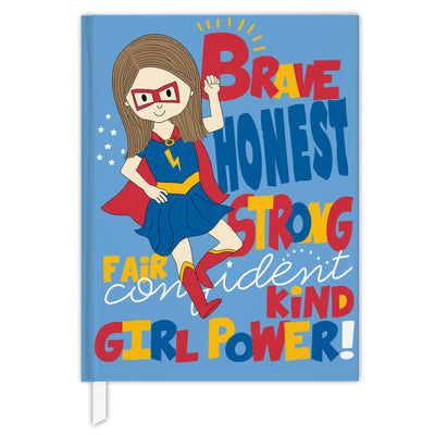 Super girl hardcover blank journal for girls