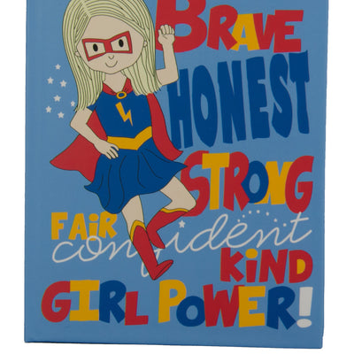Super girl hardcover blank journal for girls