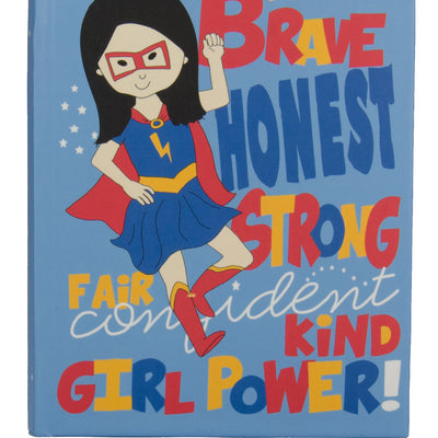 Super girl hardcover blank journal for girls