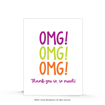 OMG Thank You So Much Card