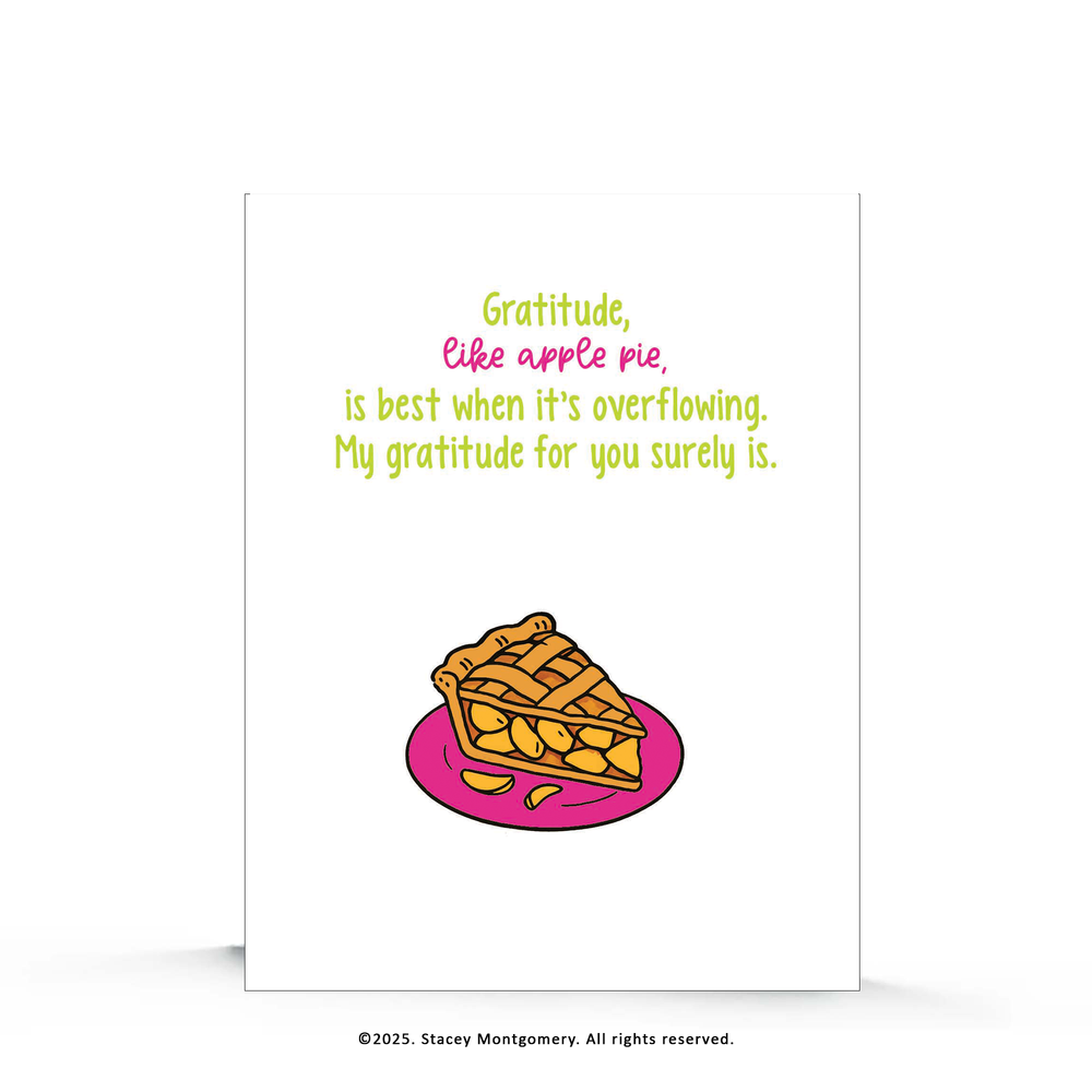 Apple Pie Gratitude Card