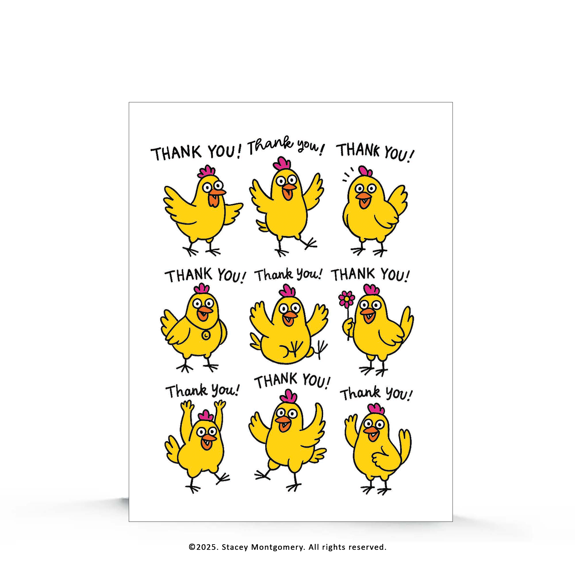 Chickens Thank You Card