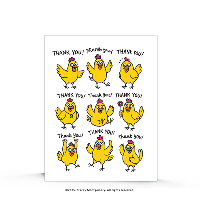 Chickens Thank You Card