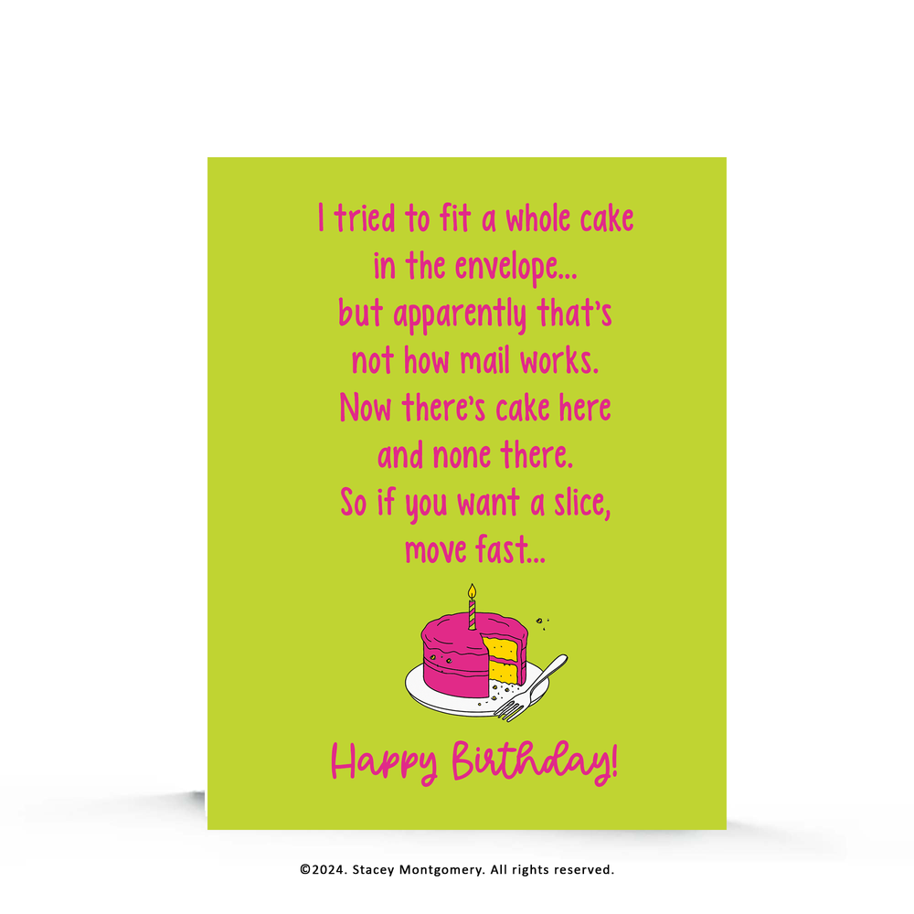☀️Cake in the Envelope – Funny Birthday Greeting Card