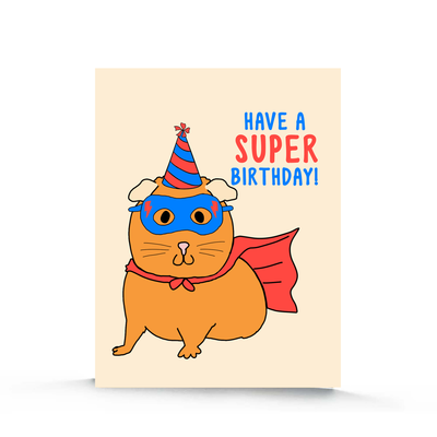 Express Yourself Birthday Card For Grandson Age 3 - Astronaut Design With Envelope & Badge, 22.8x15.3cm, Fun Animated Boy Riding Bike Illustration