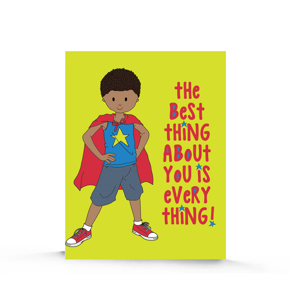 Super Boy Birthday Card | Birthday Cards for Boys | Boy in a Cape