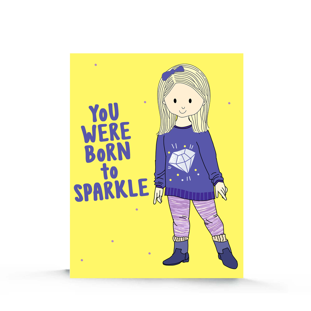 Birthday Card for Girl | Shine Bright Birthday Card | Birthday Card for Kids | Birthday Gift | Sparkle Birthday Card | Birthday Card for Her