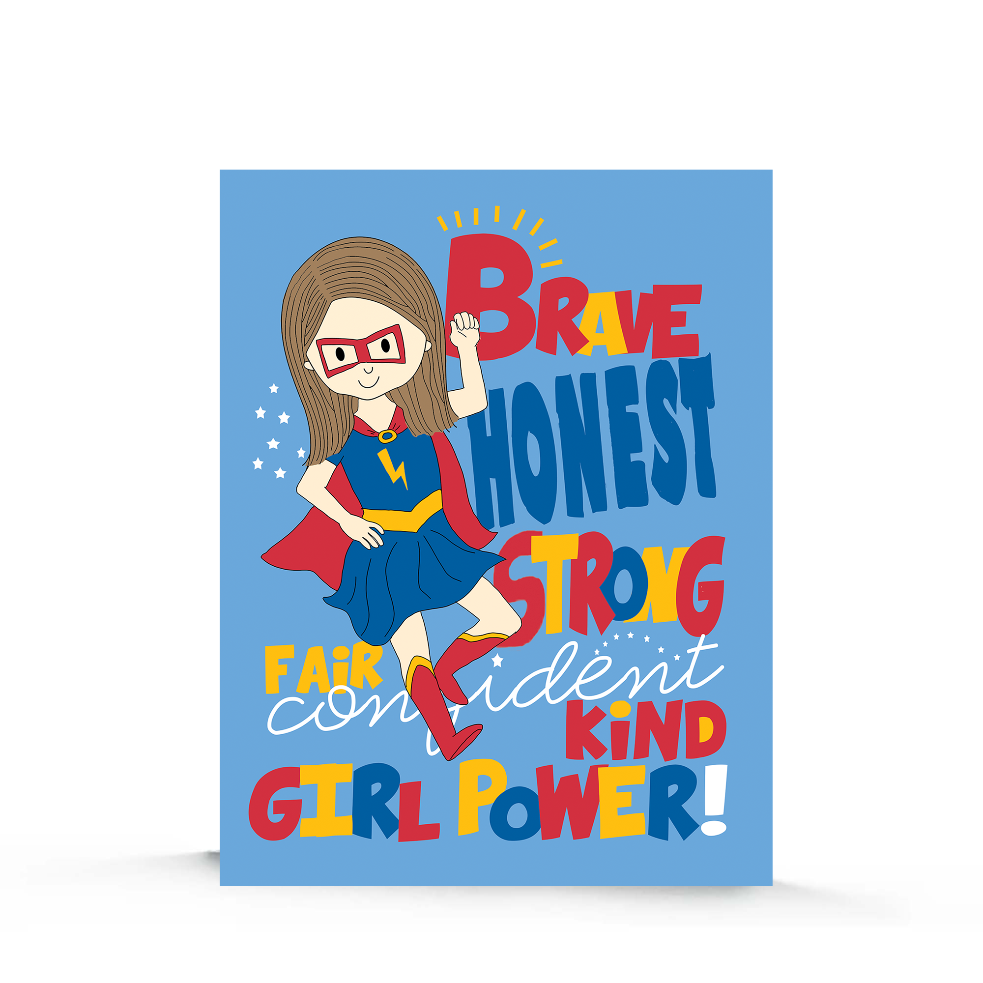 Girl Power Birthday Card | Birthday Cards for Girls | Superhero Birthday Card | Superhero Birthday | Empower Girls | Girl with a Cape