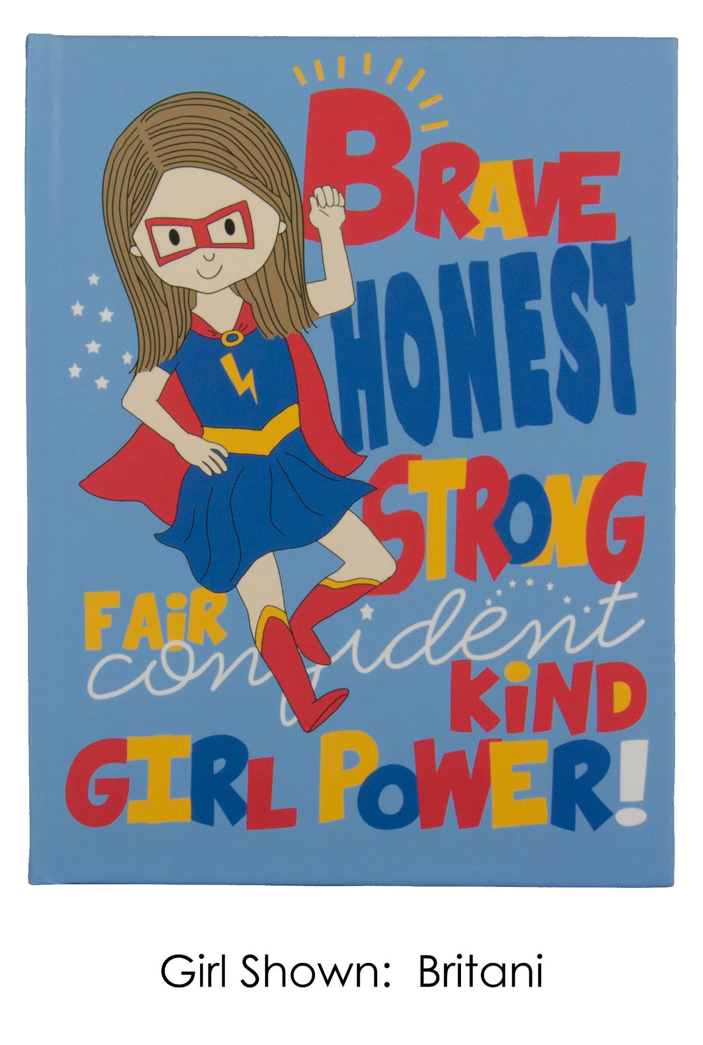 Super girl hardcover blank journal for girls