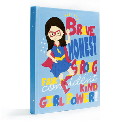 Super girl hardcover blank journal for girls
