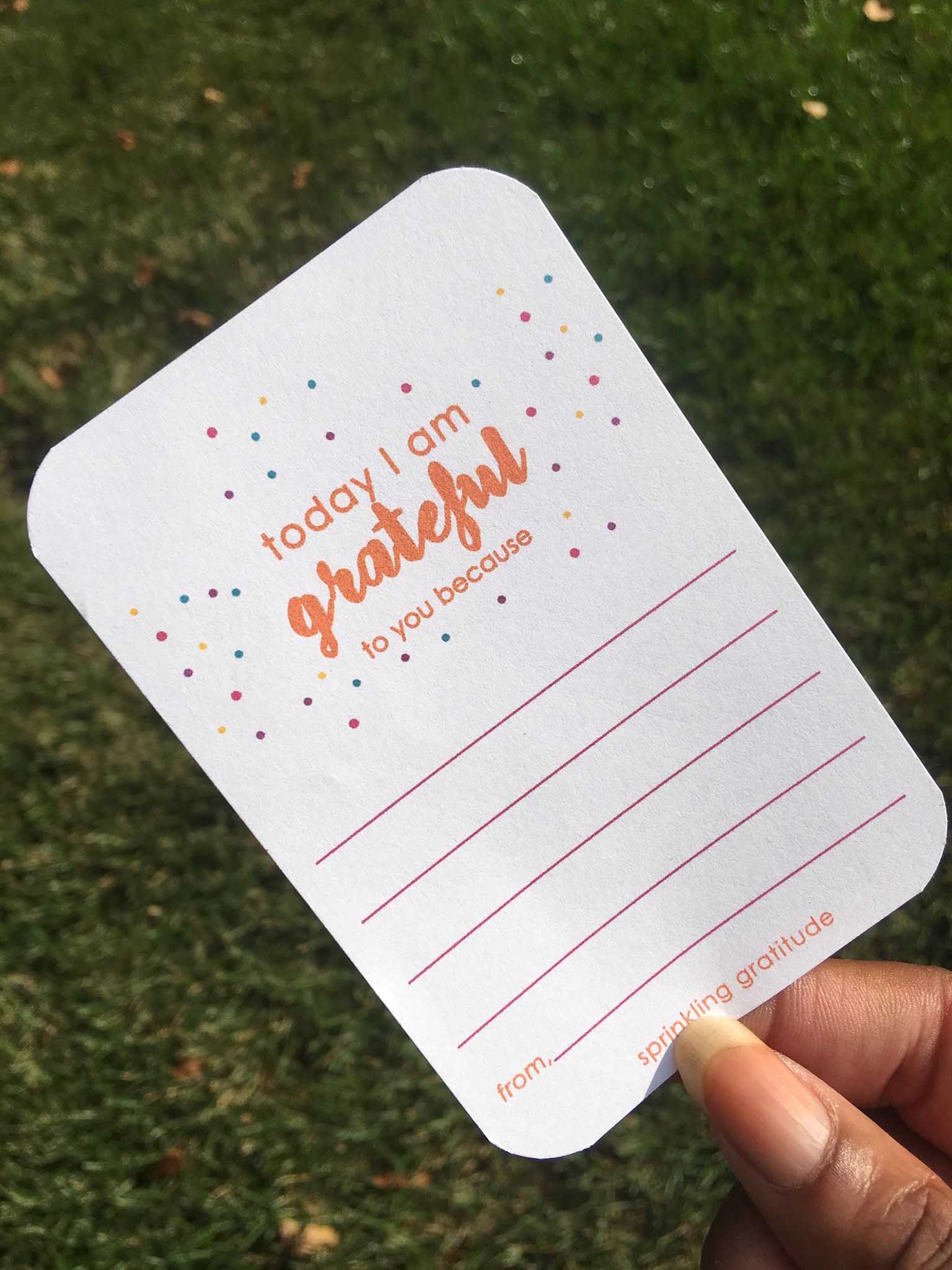 Sprinkling Gratitude Mini Notes – Stacey M Design