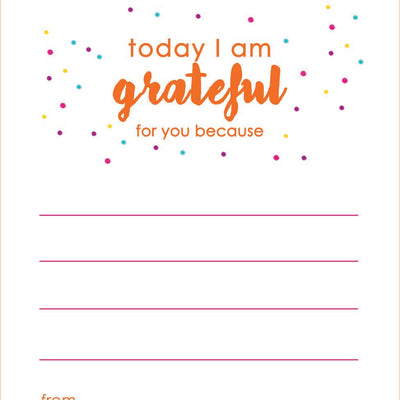 Sprinkling Gratitude Mini Notes